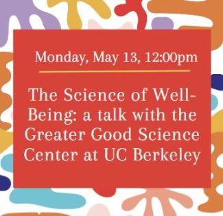 Greater Good Science Center talk with Megan Bander on Monday, May 13 at 12p at Claremont Branch Librar