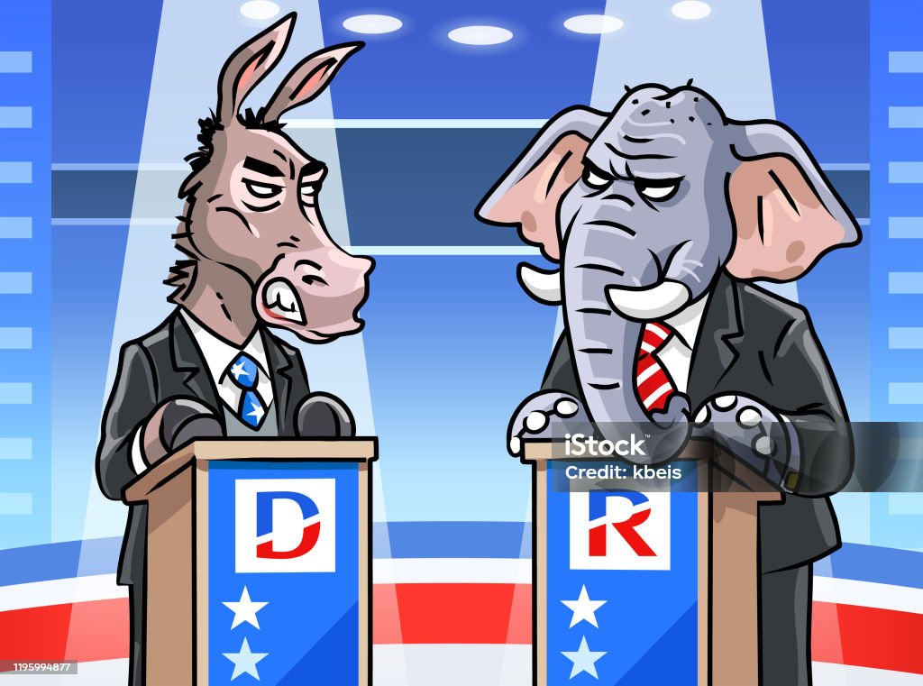 Donkey vs Elephant image