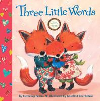 A family of foxes on the book cover of Three Little Words