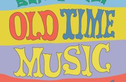 Berkeley Old Time Music Convention logo in colorfully painted font