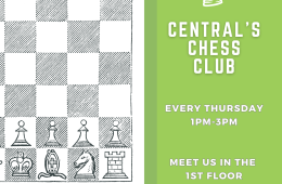 Chess Club from 1-3pm at Central