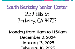 Adult Storytime at South Berkeley Senior Center