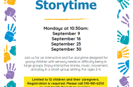 sensory storytime flyer