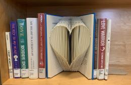 Heart shaped book fold example