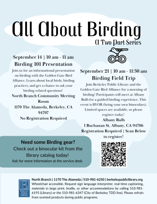 All about birding flyer