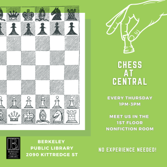 Chess at Central from 1-3pm at Central