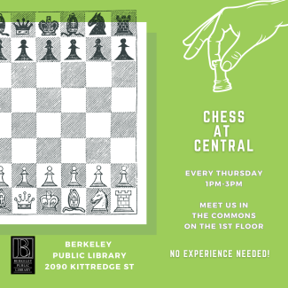 Chess at Central from 1-3pm in The Commons