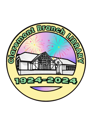 Claremont Branch Library Centennial Logo 1924-2024