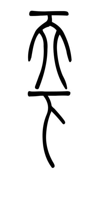 image of the ancient characters for "Under Heaven"