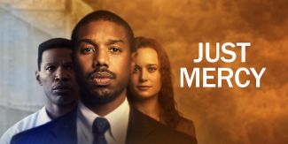 from left: Jamie Foxx, Michael B. Jordan and Brie Larson pictured, the leads of Just Mercy