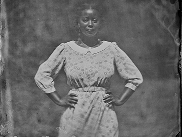 black and white photograph of Vania Kinard